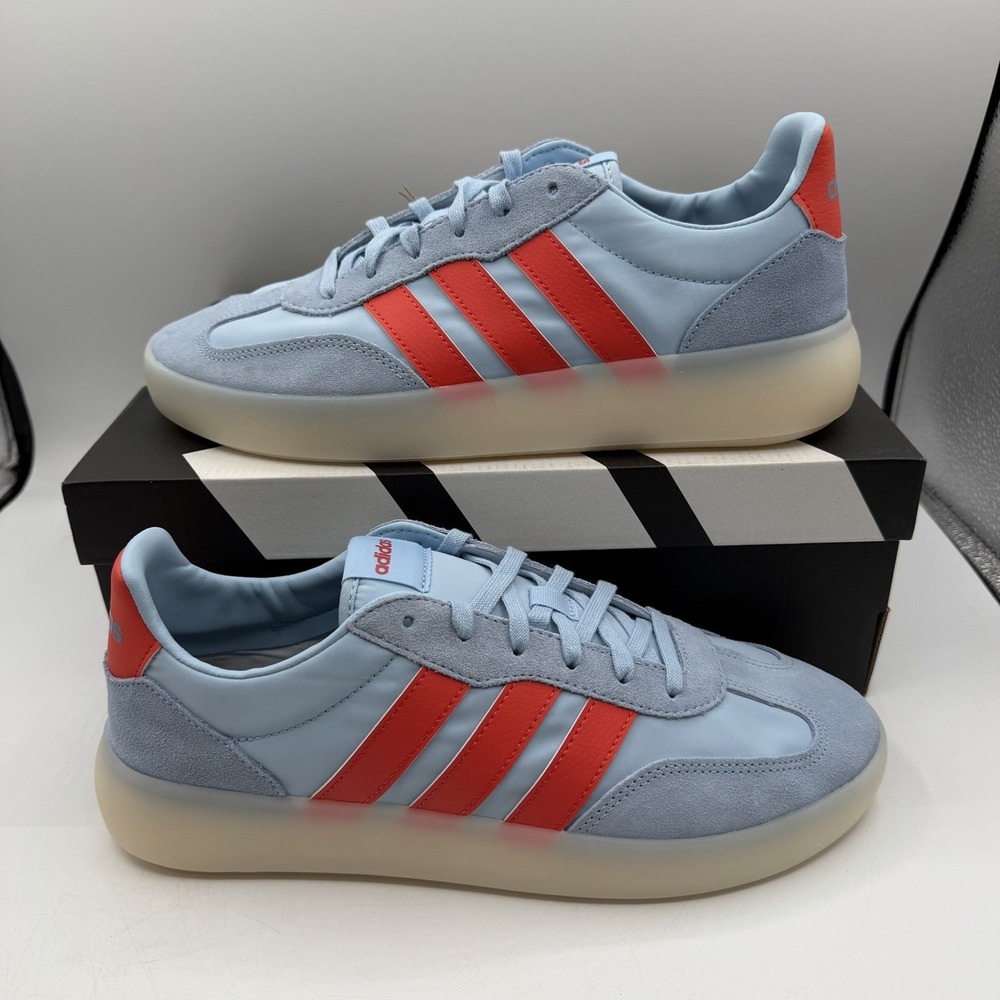 Adidas Barreda Decode Shoes Women's Size 7 Blue/Red Tennis‎ Sneakers JR3103